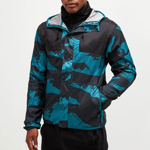 Outdoor Winter Full Zipper <b>Windbreaker</b> Jacket / Plain <b>Black</b> Zipper <b>Windbreaker</b> Jacket Men's Jackets - Product Image 1