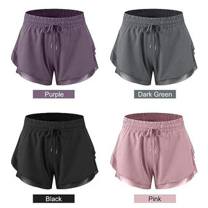 Outfitize International Wholesale Women Training Shorts Custom Logo High Waisted Gym Workout Shorts Breathable <b>Athletic</b> Wear - Product Image 2