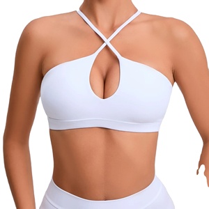 I-Word สปอร์ตบราไร้แขนสำหรับผู้หญิง, บราออกกำลังกายกระชับสัดส่วนระบายอากาศได้ดีในช่วงฤดูร้อน - Product Image 5
