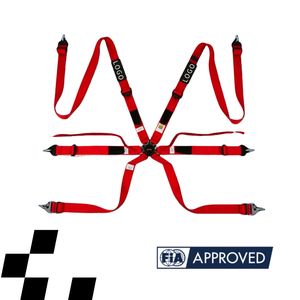 Harnais de course automobile TBRACING FIA 8853 2016, vente en gros sous marque privée, conception à boucle intégrée et confort à faible pression - Product Image 1