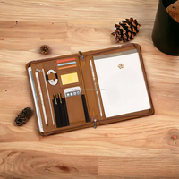Porte-documents exécutif ALBORZ en cuir véritable A4, personnalisable avec logo, style vintage, portable, matériau premium, taille sur mesure