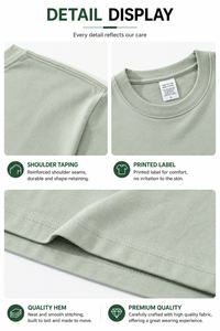 OEM Men 230G Combed Cotton Long Sleeve <b>TShirt</b> Pure Cotton Solid Color Casual Autumn Crew Neck Basic Base Layer Wholesale T Shirt - Product Image 6