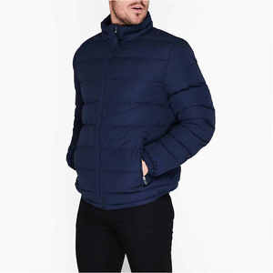 High Quality Custom Logo Wholesale Men <b>Winter</b> Navy Blue Down <b>Jacket</b> Fitness Wear Bomber Puffer <b>Jackets</b> Manufacturer - Product Image 5