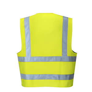 Chaleco de Seguridad Reflectante de Alta Visibilidad, Poliéster, Negro, Amarillo, Naranja, Verde, Azul, Bolsillos, Logotipo Personalizado, Unisex - Product Image 2