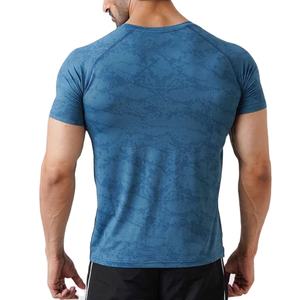 เสื้อยืดผู้ชายลายพรางพิมพ์ลายสกรีน ราคาประหยัด ดีไซน์ฤดูร้อน แขนสั้น ทรงเข้ารูป กระชับกล้ามเนื้อ เสื้อยืดออกกำลังกาย - Product Image 3