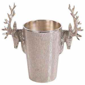 Most Selling Stainless Steel <b>Wine</b> Bottle <b>Holder</b> with Hammer Work Chrome Finished Champagne Chiller and Bottle Cooler With Scoop - Product Image 5