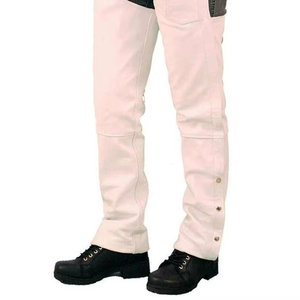 Wholesale Price Solid Material Breathable Washed Men Leather <b>Chaps</b> Cheap Price New Arrival Men Genuine Leather <b>Chaps</b> - Product Image 2