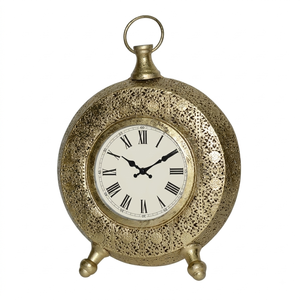 Vintage Metal Gold <b>Wall</b> <b>Clock</b> Roman Numerals <b>Decorative</b> <b>Wall</b> <b>Clock</b> for Home Office <b>Decor</b> For Gifting For <b>Wall</b> <b>Decor</b> - Product Image 4