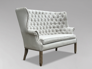 โซฟาห้องนั่งเล่นสไตล์หรูหราพร้อมเบาะลายพฤกษศาสตร์และโครงไม้เนื้อแข็ง - Product Image 3