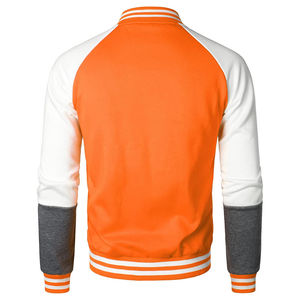 Veste de baseball unisexe personnalisable en cuir et laine de haute qualité, style universitaire, broderie entièrement personnalisable - Product Image 4