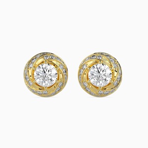 Pendientes de Diamantes Cultivados en Laboratorio, Color D, Claridad VVS, 1.5 Quilates, Certificación IGI, Corte Brillante, Oro Sólido de 14K, Joyería Fina de Lujo para Mujer - Product Image 1