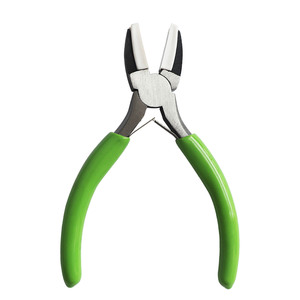 Pince à bec plat de précision 8 pouces pour bricolage, à mâchoires lisses, tête allongée, conception bec de canard, outils à main pour plier, pincer, bijoux, acier - Product Image 3