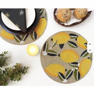 Sets de table décoratifs en perles pour collections de vaisselle de boutique, prix de gros par le fournisseur Beadwork Place Mat - Product Image 2