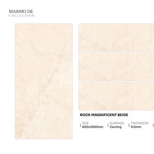 แผ่นพอร์ซเลนแกะสลักลายลึก ขนาด 60x120 ซม. 600x1200 มม. 24x48 นิ้ว พื้นผิวขั้นสูง สำหรับงานก่อสร้างร่วมสมัย - Product Image 1