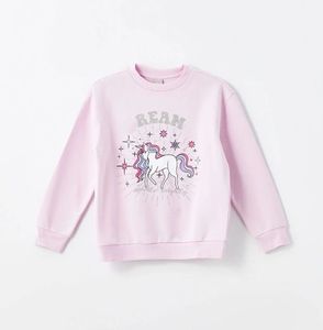 Sweat-shirt en molleton de coton personnalisé pour enfants, pull uni à col rond pour bébés garçons et filles, sweat-shirts d'hiver - Product Image 3