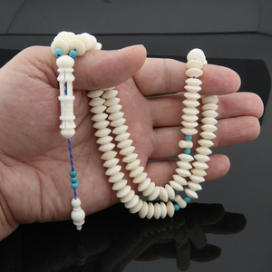 Tasbih de Hueso Hecho a Mano con 33/99 Cuentas, Cuentas de Oración Islámicas - Product Image 2