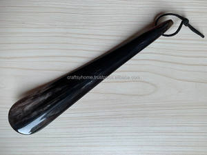 Authentic Handcrafted Buffalo <b>Horn</b> <b>Shoe</b> <b>Horn</b> Long Handle 60cm Polished Craftsy Home European Style for Wedding Gifts - Product Image 5