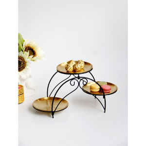 Soporte de metal para servir chocolate, decorativo para mesa, para galletas, dulces, frutos secos, el más vendido. - Product Image 5