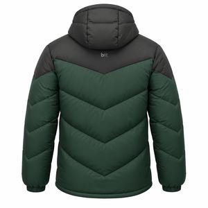 Chaqueta de Invierno Acolchada para Hombre, de Alta Calidad, Personalizable, con Bloques de Color, Resistente al Viento, Informal, con Cierre Completo y Relleno de Poliéster - Product Image 4
