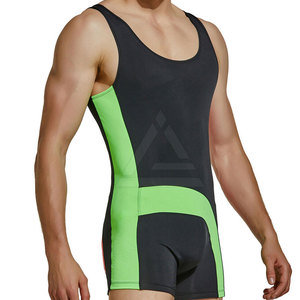 Wrestling <b>Singlets</b> <b>For</b> <b>Men</b> Comfortable Fit Lightweight Fabric <b>For</b> Training Practice Gym Workout And Competition Sports Use - Product Image 3
