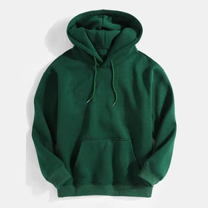 เสื้อฮู้ดสีเขียวแบบสวม มีกระเป๋าหน้า เหมาะสำหรับใส่ลำลอง - Product Image 2