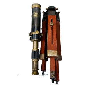 Telescopio de latón negro con acabado antiguo y soporte de madera de estilo antiguo, telescopios artesanales en venta por exportadores. - Product Image 3