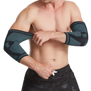 Mangas de compresión para codos con logo personalizado, ligeras, elásticas, para gimnasio, fitness y deporte. - Product Image 1