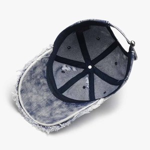 Gorra de Béisbol de Mezclilla Lavada Estilo Vintage, Desgastada, de 6 Paneles, Ajustable, Unisex, Casual, para Primavera/Verano - Product Image 5