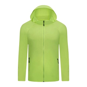 Veste de course à capuche légère à séchage rapide avec logo personnalisé, veste de sport à fermeture éclair pour le cyclisme et la course à pied - Product Image 4