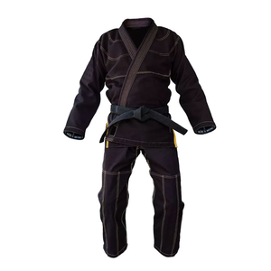 Kimono de BJJ Negro de Alta Calidad, Uniforme de Artes Marciales 100% Algodón, Logotipo Personalizado, Secado Rápido, Ropa de Entrenamiento de Judo y Karate - Product Image 2