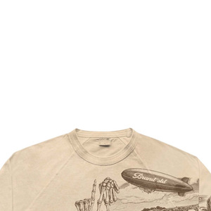 T-shirt vintage imprimé à manches courtes pour homme, col roulé, coupe classique, en jersey de coton, pour un design formel et écologique - Product Image 4