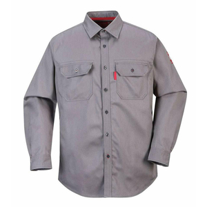 High Quality Flame Resistant Polyester Quick Dry Workwear High Visibility Industrial Safety <b>Welding</b> <b>Shirt</b> Unisex Long Sleeve - Product Image 6