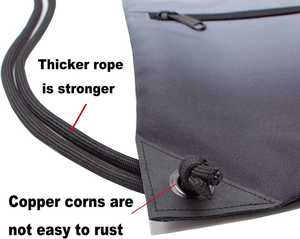 Sac à dos à cordon en polyester OEM 2026, sacs à cordon réfléchissants en gros, sacs à cordon pour femmes et hommes - Product Image 3