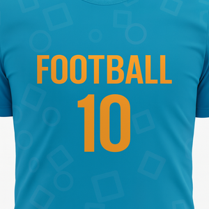 Camiseta de Fútbol Azul de Manga Corta para Hombre, Cuello Redondo, Poliéster que Absorbe la Humedad, Ropa Deportiva para Todas las Temporadas, Diseño con Números de Equipo - Product Image 4