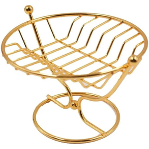 Porte-savon moderne en acier inoxydable de qualité supérieure, design élégant, doré, écologique, pour salle de bain - Product Image 2