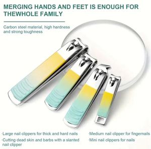 Set de Manicura y Pedicura de 18 Piezas con Degradado Arcoíris, Kit de Cuidado de Uñas Multicolor con Estuche, Cortaúñas, Cortacutículas - Product Image 3