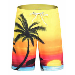 Shorts de bain pour hommes, décontractés, avec logo personnalisé, réactifs à l'eau, séchage rapide, 100% coton, avec effet de changement de couleur - Product Image 1