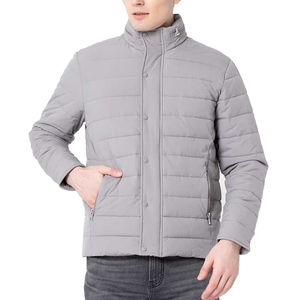 Veste d'hiver chaude pour homme, style streetwear, doudoune matelassée personnalisée en polyester pour homme, vente en gros - Product Image 1
