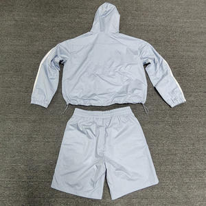 Conjunto de Sudadera con Capucha y Pantalones Cortos Personalizados, Conjunto de Sudadera con Capucha y Pantalones Cortos para Hombre, Sudadera con Capucha de Poliéster - Product Image 2