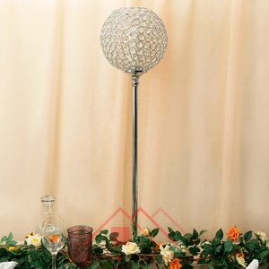 Grand bougeoir votif en cristal pour décorations de mariage, prix de gros, en métal, grand bougeoir votif en cristal - Product Image 3