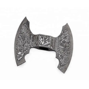 Hacha Jexmoo Personalizada Hecha a Mano con Cabeza de Acero de Damasco de Primera Calidad con Patrón Trenzado y Funda de Cuero, Regalo para Papá - Product Image 4