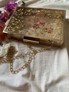 Marco de Fotos Rectangular Moderno Hecho a Mano de Hueso de Búfalo Negro Duradero para Mujer, con Cadena, en Caja, Ideal para Eventos Nocturnos, Venta al por Mayor - Product Image 2