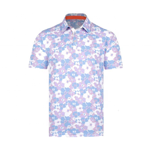 Camiseta de Golf para Hombre al por Mayor, con Logotipo Frontal, Tejido de Punto Sólido, Secado Rápido, 100% Algodón - Product Image 2