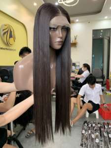 Extensions de cheveux vierges Remy vietnamiens super doublement étirées de 28 pouces, extensions de cheveux humains de style ruban pré-collés - Product Image 5