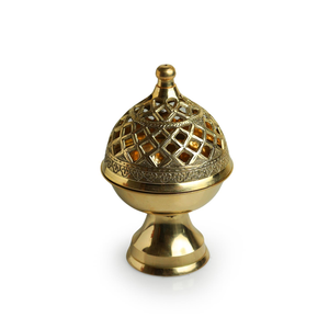 Quemador de Incienso Dhoop Dani de Latón Antiguo para Pooja Havan, Fragancia Tradicional para el Hogar - Product Image 4