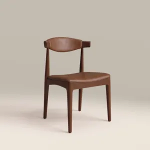 SILLA DE COMEDOR DE MADERA MARTON VINTAGE SINTERIOR TAN - Product Image 2