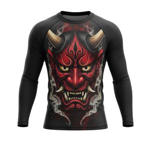 Haut de compression MMA Rash Guard sublimé avec coutures durables et étirement dans les 4 sens - Product Image 1