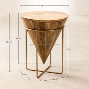 Mesa Auxiliar y de Esquina Moderna de Madera Maciza con Gabinete de Almacenamiento y Exhibición para Sala de Estar - GWE249 - Product Image 5