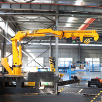 Maßgefertigter Kleiner 3-25 Tonnen Kompakter Hydraulischer Knickarm-Deckkran mit Winde für Schiffe und Offshore-Einsätze