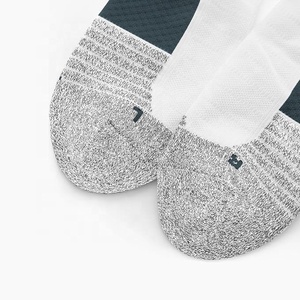 TriPro Sports White Ankle <b>Socks</b> for Men's <b>Running</b> & Basketball-Anti-Slip Breathable Spandex Logo on Cuff Autumn Sport <b>Socks</b> - Product Image 3